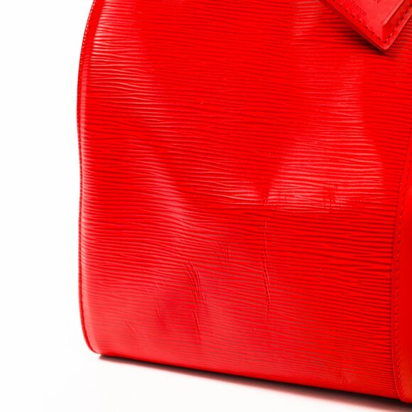 Louis Vuitton Keepall 45 Castilian Red Epi Leather Duffle Bag - Picture 12 of 16
